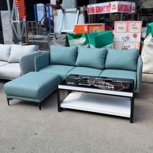 Thanh Lý Sofa Da Góc L Tặng Kèm Bàn Mới 99% 7