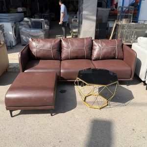Thanh Lý Sofa Da Góc L Tặng Kèm Bàn Mới 99% 10
