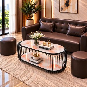 Thanh Lý Sofa Thuyền Bọc Da Nâu Mới 99% 6 Thanh Lý Sofa Thuyền Bọc Da Nâu Mới 99% 11