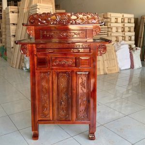 Thanh Lý Tủ Thờ Gỗ Tràm 2 Tầng Mới 99% 12