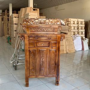 Thanh Lý Tủ Thờ Gỗ Tràm 2 Tầng Mới 99% 8