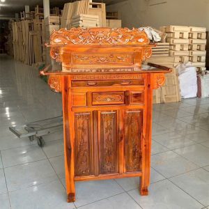 Thanh Lý Tủ Thờ Gỗ Tràm 2 Tầng Mới 99% 7